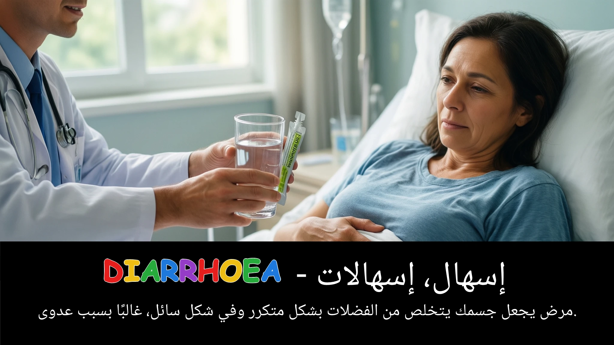 Arabic Illustration for diarrhoea